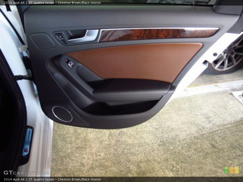 Chestnut Brown/Black Interior Door Panel for the 2014 Audi A4 2.0T quattro Sedan #83887243