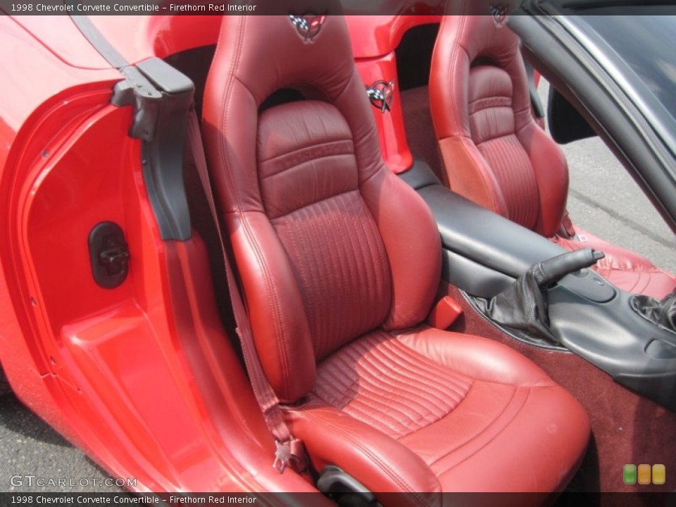 Firethorn Red 1998 Chevrolet Corvette Interiors