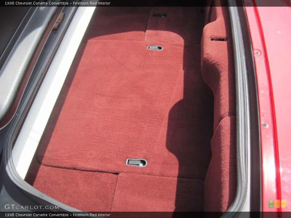 Firethorn Red Interior Trunk for the 1998 Chevrolet Corvette Convertible #83889520