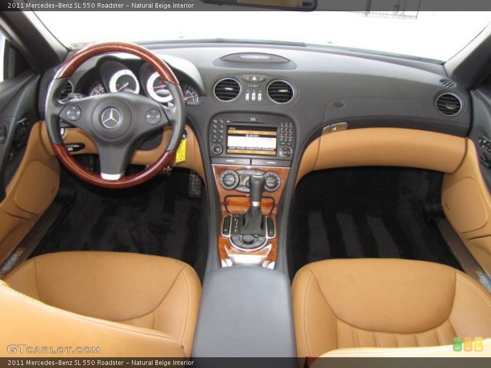 Natural Beige Interior Dashboard for the 2011 Mercedes-Benz SL 550 Roadster #83889544