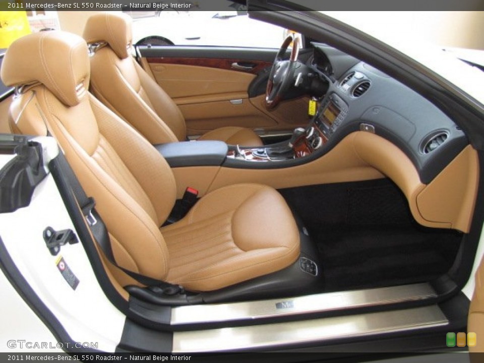 Natural Beige Interior Front Seat for the 2011 Mercedes-Benz SL 550 Roadster #83889559