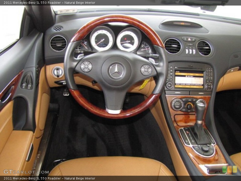 Natural Beige Interior Dashboard for the 2011 Mercedes-Benz SL 550 Roadster #83889748