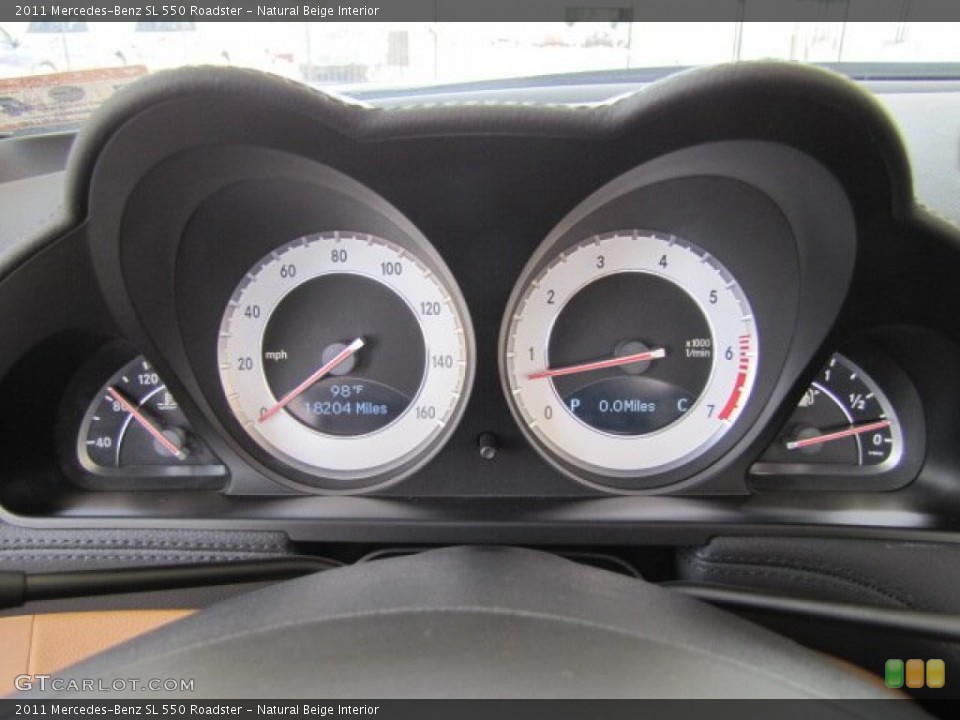Natural Beige Interior Gauges for the 2011 Mercedes-Benz SL 550 Roadster #83889862