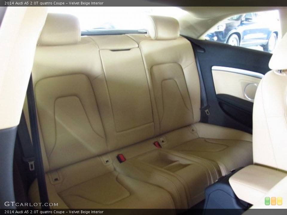 Velvet Beige Interior Rear Seat for the 2014 Audi A5 2.0T quattro Coupe #83889890