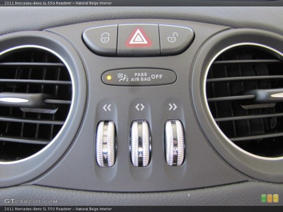 Natural Beige Interior Controls for the 2011 Mercedes-Benz SL 550 Roadster #83889913