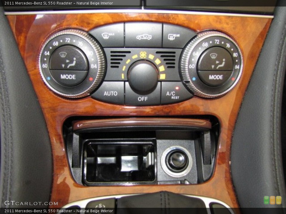 Natural Beige Interior Controls for the 2011 Mercedes-Benz SL 550 Roadster #83890000