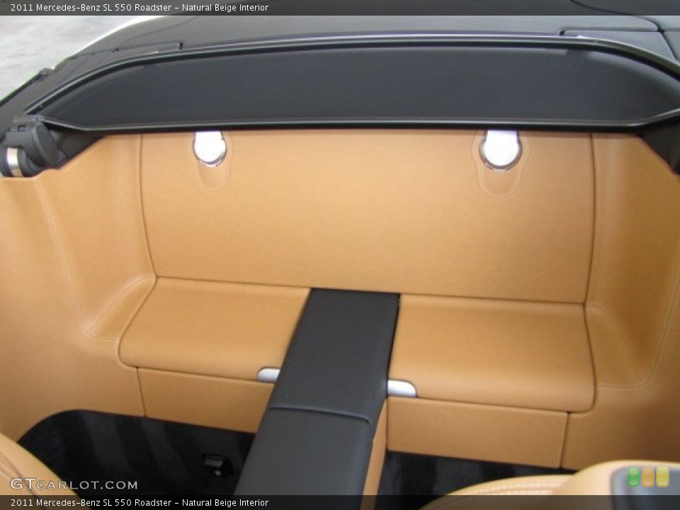Natural Beige Interior Rear Seat for the 2011 Mercedes-Benz SL 550 Roadster #83890294