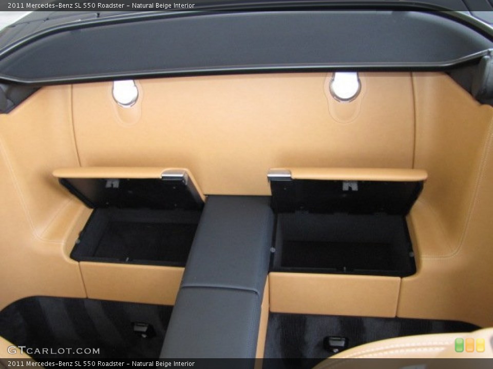 Natural Beige Interior Rear Seat for the 2011 Mercedes-Benz SL 550 Roadster #83890318