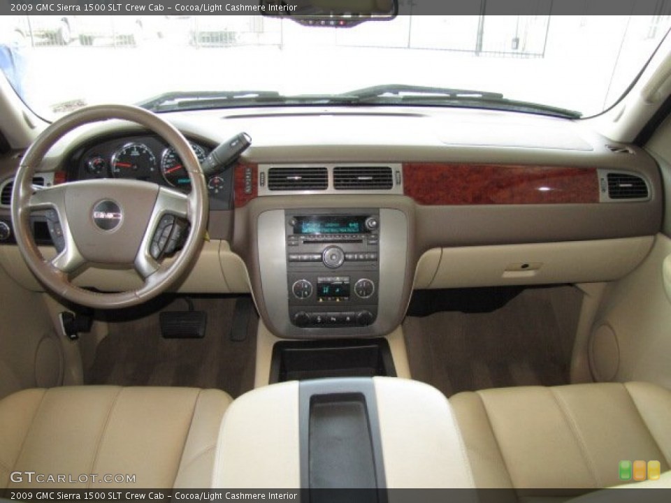 Cocoa/Light Cashmere Interior Dashboard for the 2009 GMC Sierra 1500 SLT Crew Cab #83892330
