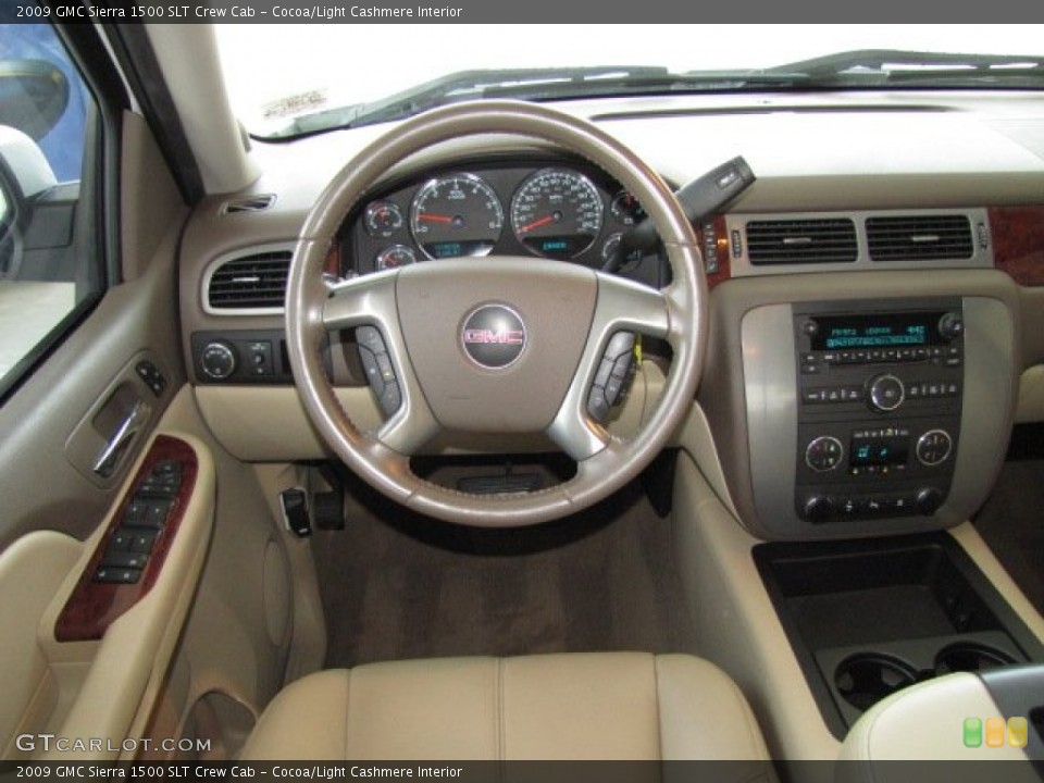 Cocoa/Light Cashmere Interior Dashboard for the 2009 GMC Sierra 1500 SLT Crew Cab #83892577