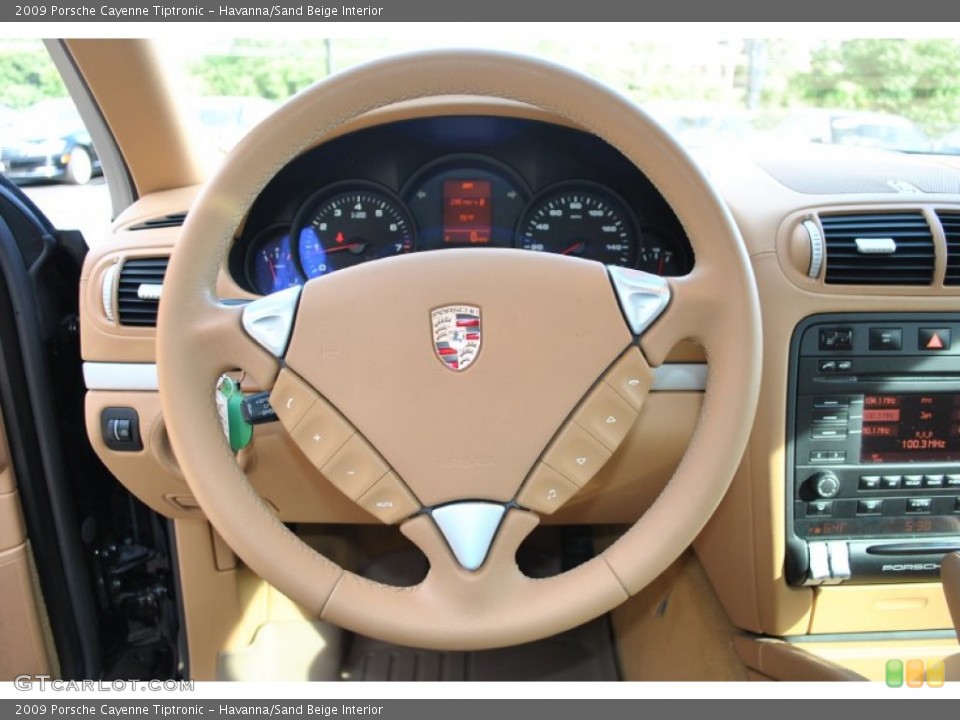 Havanna/Sand Beige Interior Steering Wheel for the 2009 Porsche Cayenne Tiptronic #83893381