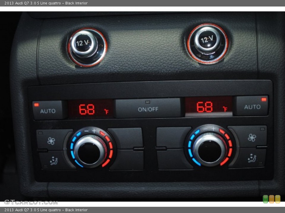 Black Interior Controls for the 2013 Audi Q7 3.0 S Line quattro #83893417