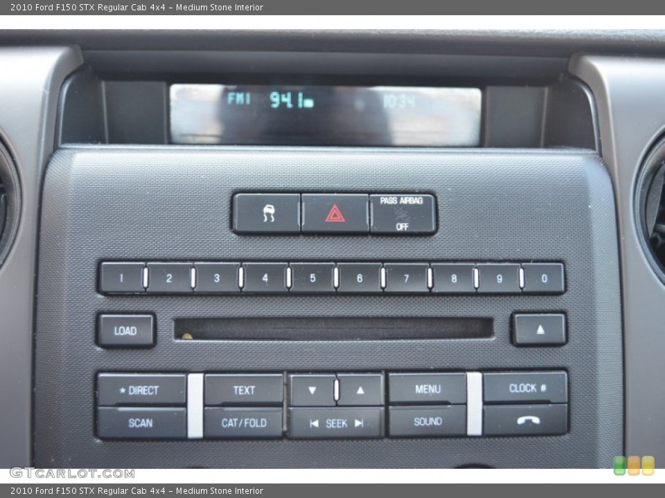Medium Stone Interior Controls for the 2010 Ford F150 STX Regular Cab 4x4 #83899882