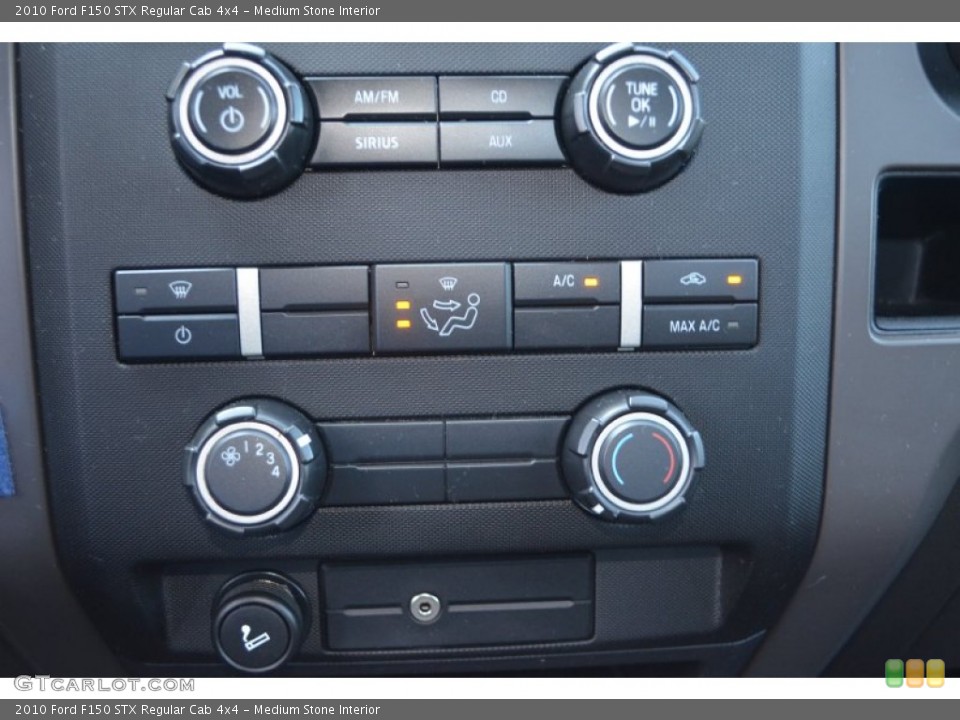 Medium Stone Interior Controls for the 2010 Ford F150 STX Regular Cab 4x4 #83899900