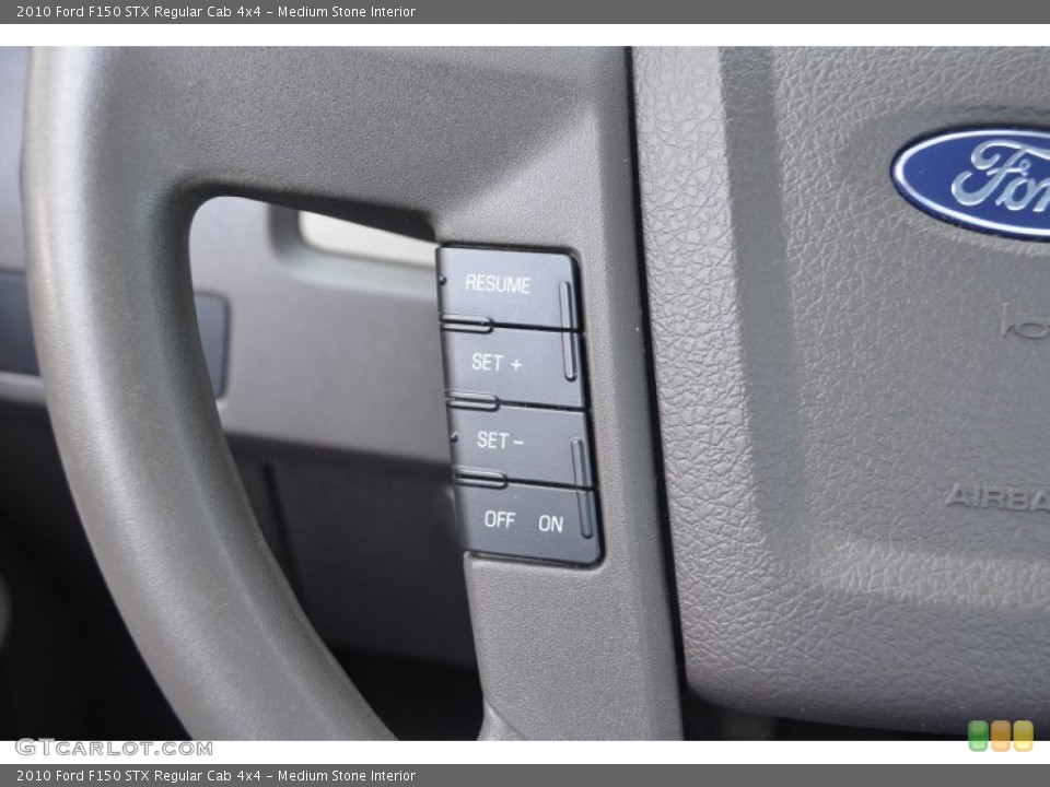 Medium Stone Interior Controls for the 2010 Ford F150 STX Regular Cab 4x4 #83899948