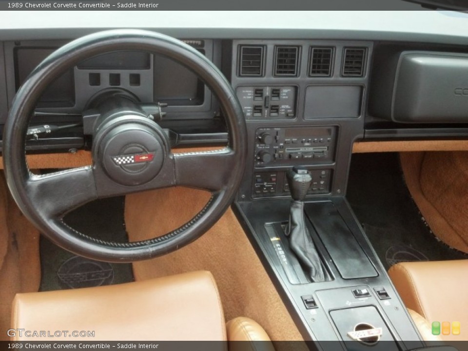 Saddle Interior Dashboard for the 1989 Chevrolet Corvette Convertible #83906464