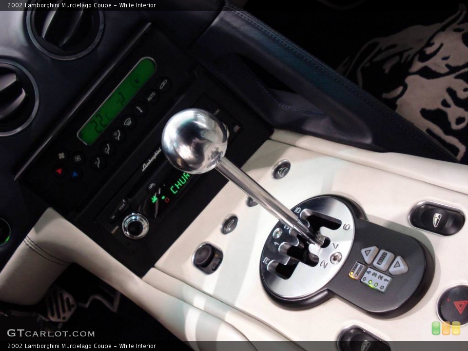 White Interior Transmission for the 2002 Lamborghini Murcielago Coupe #839093