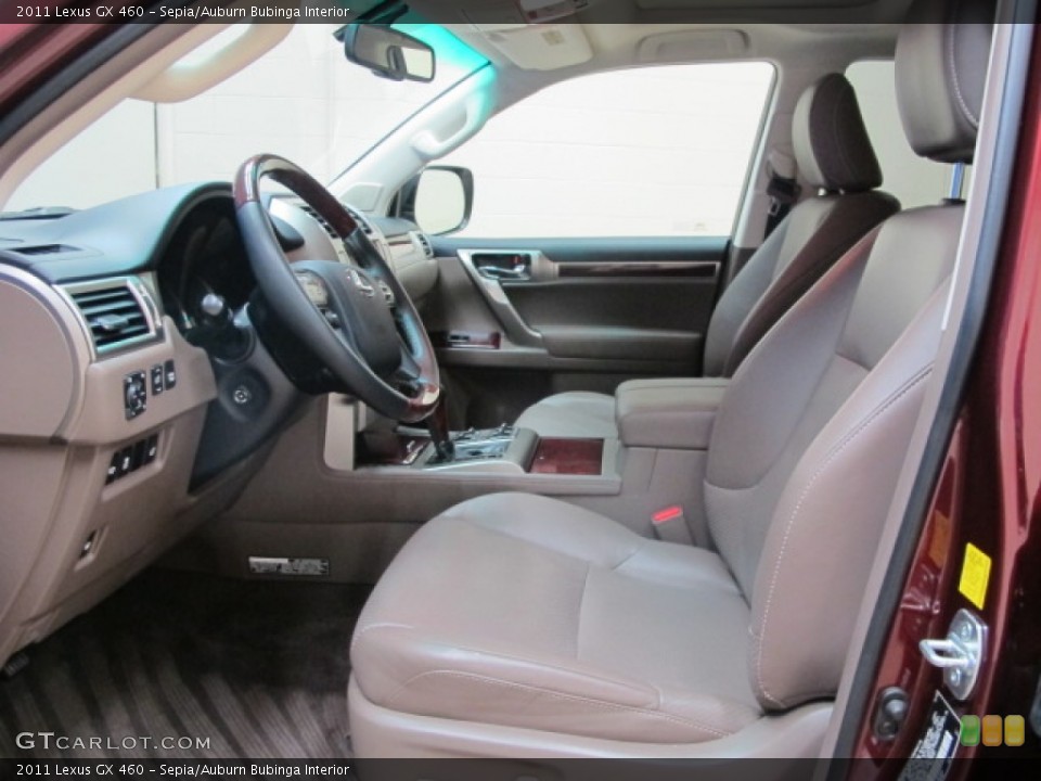 Sepia/Auburn Bubinga Interior Front Seat for the 2011 Lexus GX 460 #83911033