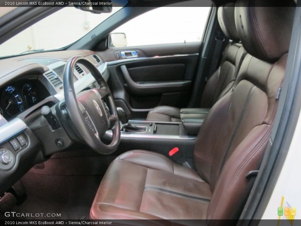 Sienna/Charcoal Interior Front Seat for the 2010 Lincoln MKS EcoBoost AWD #83912038