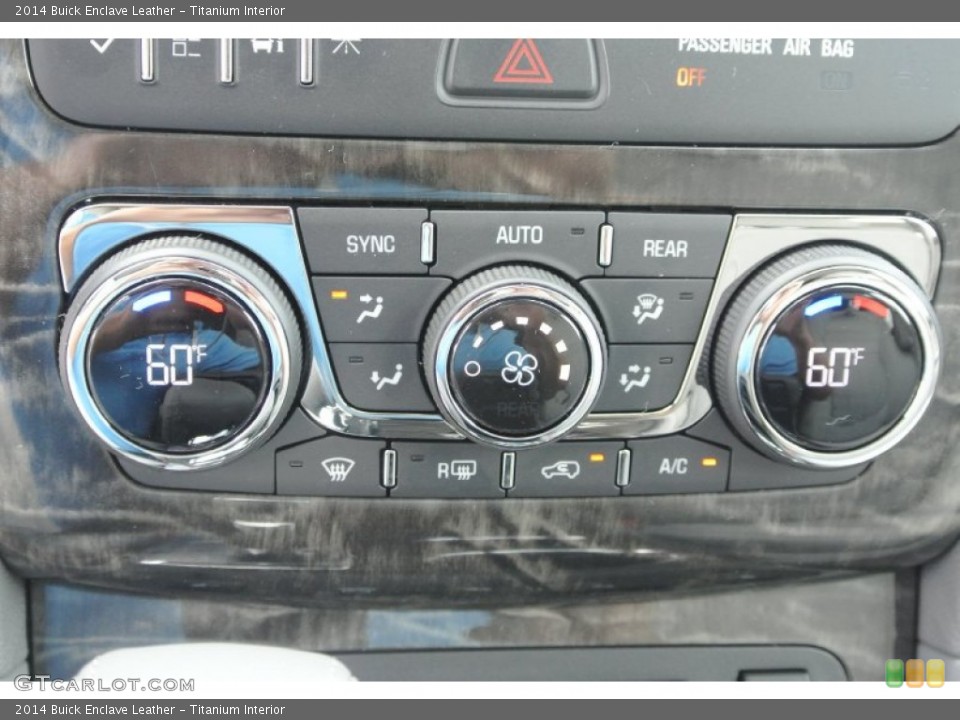 Titanium Interior Controls for the 2014 Buick Enclave Leather #83917741