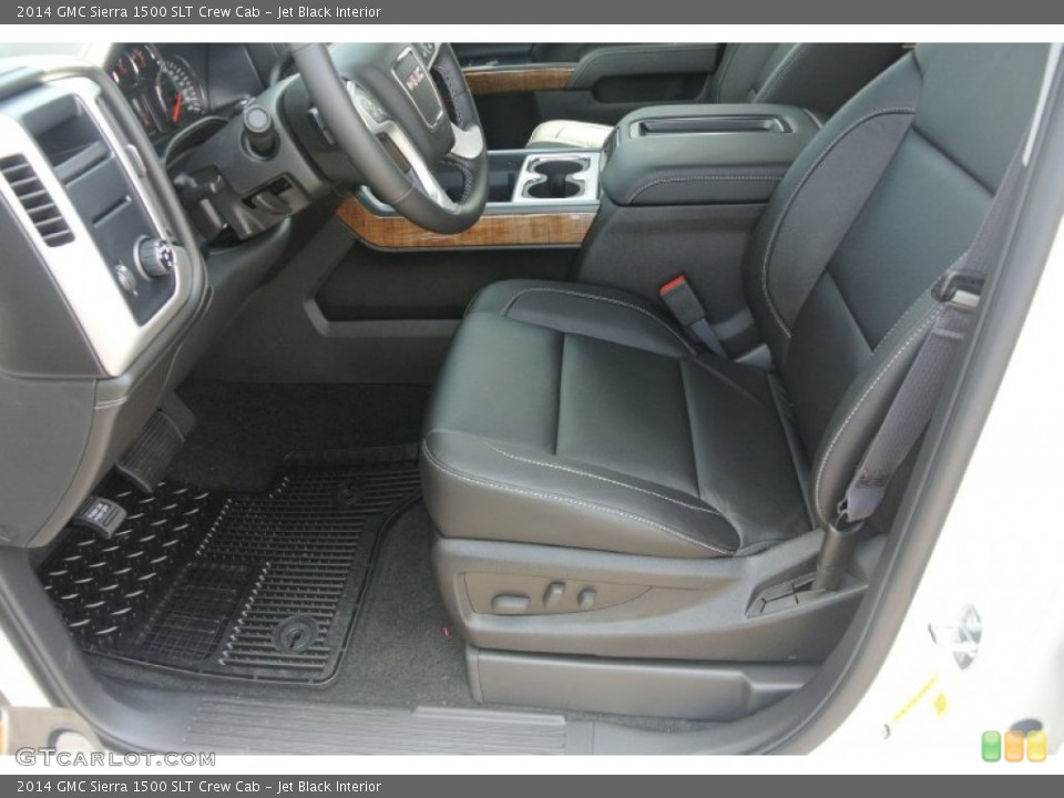 Jet Black Interior Front Seat for the 2014 GMC Sierra 1500 SLT Crew Cab #83918521