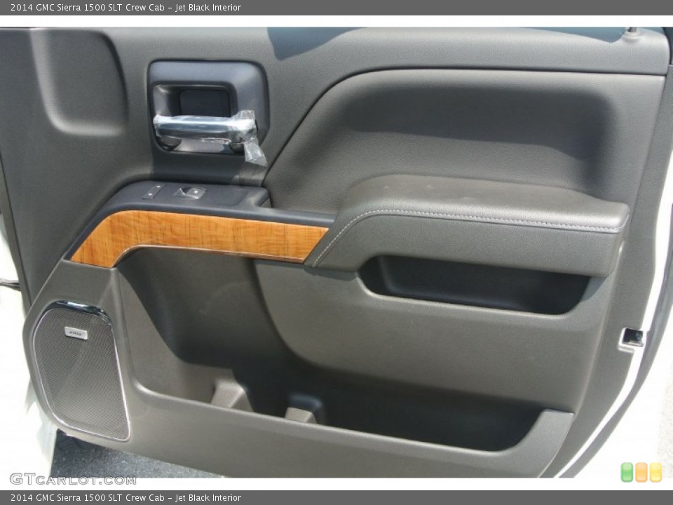Jet Black Interior Door Panel for the 2014 GMC Sierra 1500 SLT Crew Cab #83918754