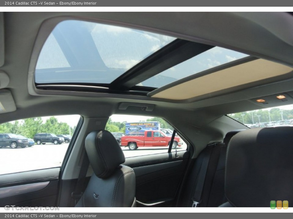 Ebony/Ebony Interior Sunroof for the 2014 Cadillac CTS -V Sedan #83919979
