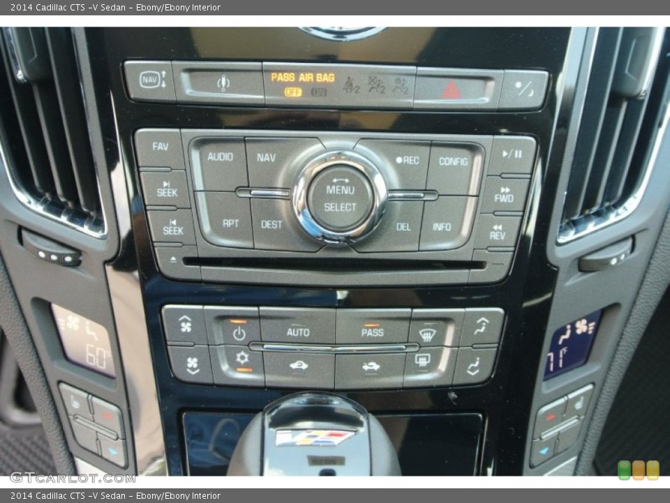 Ebony/Ebony Interior Controls for the 2014 Cadillac CTS -V Sedan #83920048