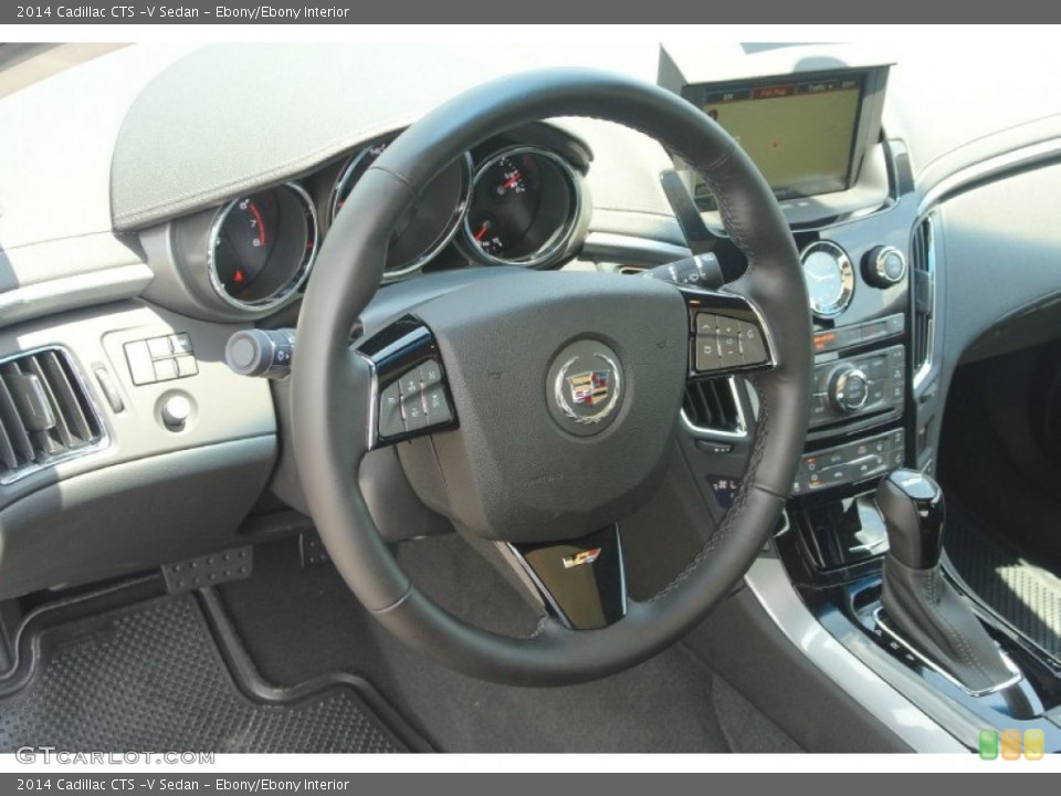 Ebony/Ebony Interior Steering Wheel for the 2014 Cadillac CTS -V Sedan #83920264