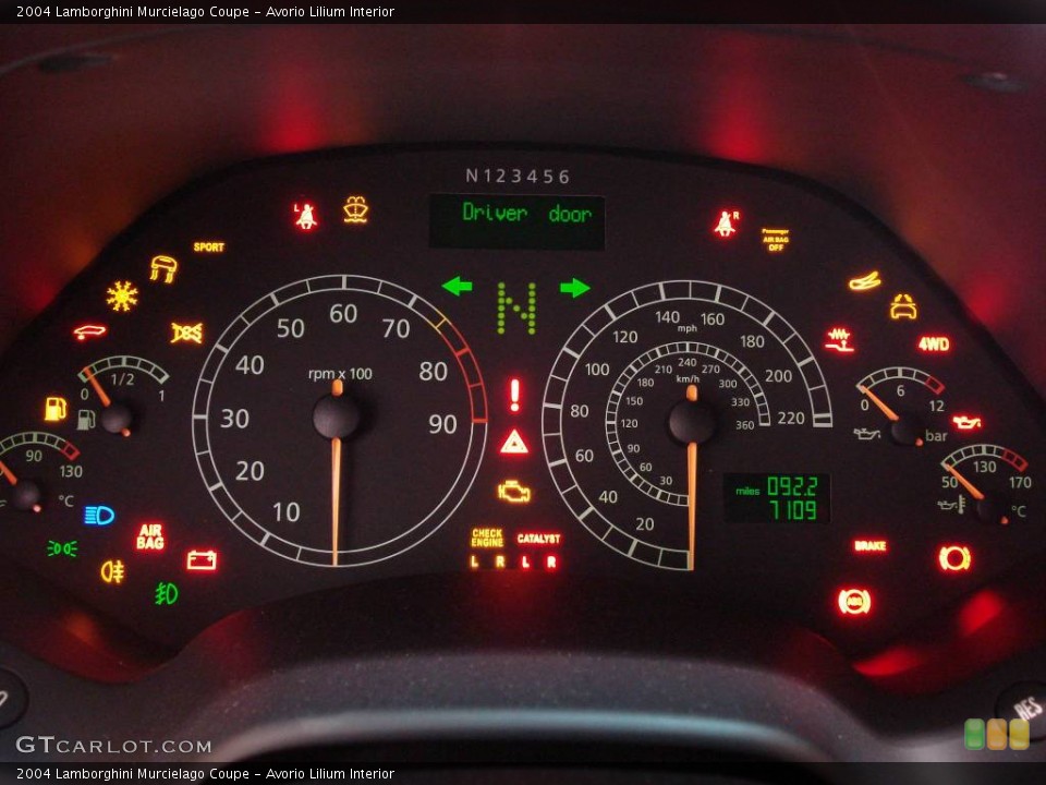 Avorio Lilium Interior Gauges for the 2004 Lamborghini Murcielago Coupe #839218