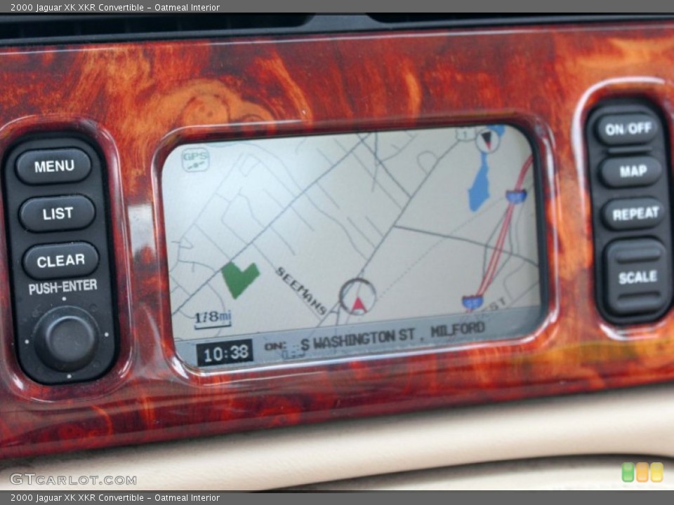 Oatmeal Interior Navigation for the 2000 Jaguar XK XKR Convertible #83927902