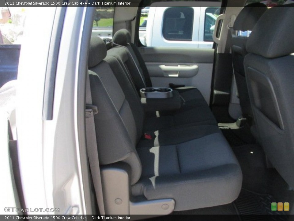 Dark Titanium Interior Rear Seat for the 2011 Chevrolet Silverado 1500 Crew Cab 4x4 #83928771