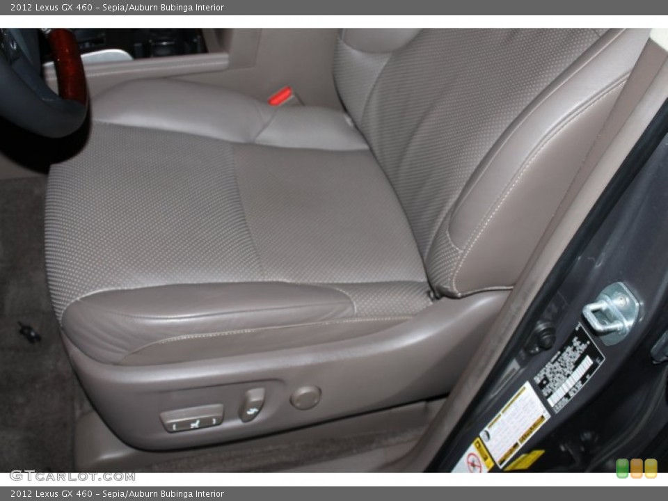 Sepia/Auburn Bubinga Interior Front Seat for the 2012 Lexus GX 460 #83929552