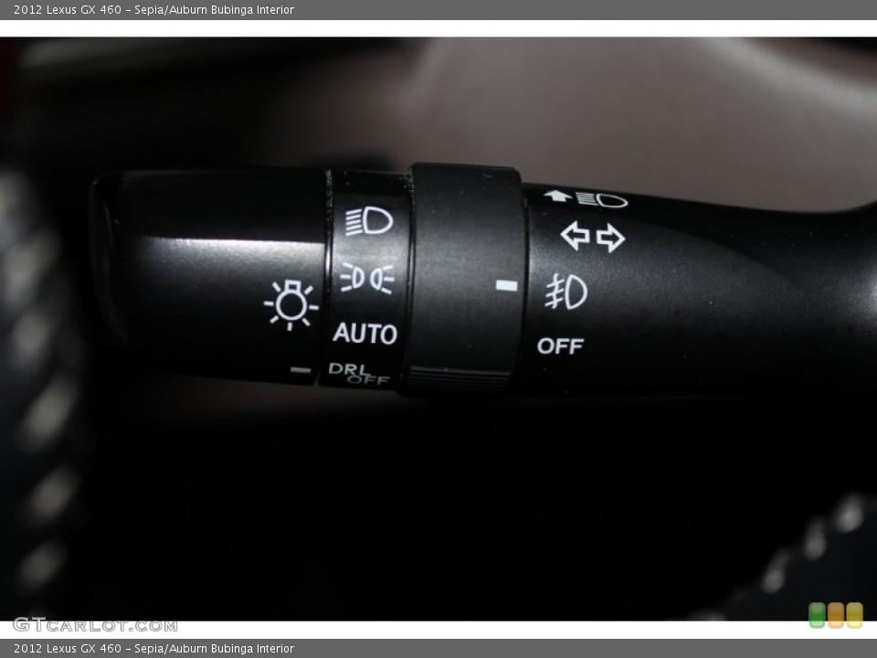 Sepia/Auburn Bubinga Interior Controls for the 2012 Lexus GX 460 #83929576