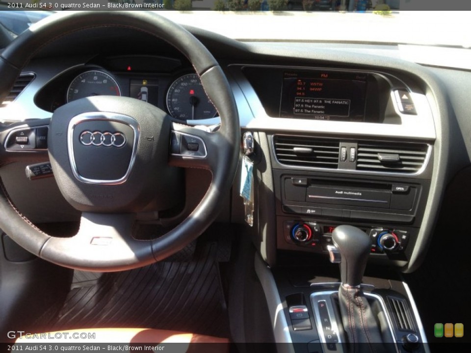 Black/Brown 2011 Audi S4 Interiors
