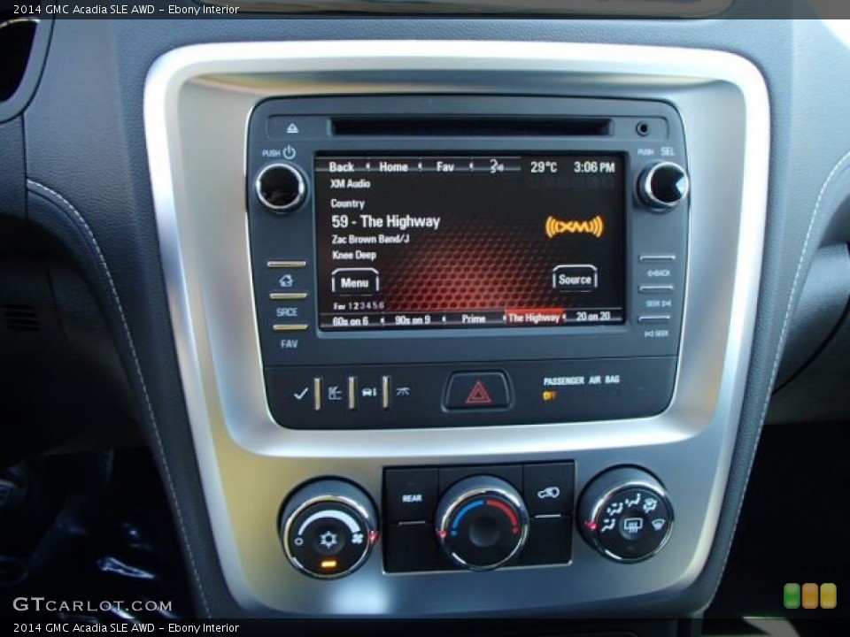 Ebony Interior Controls for the 2014 GMC Acadia SLE AWD #83934718