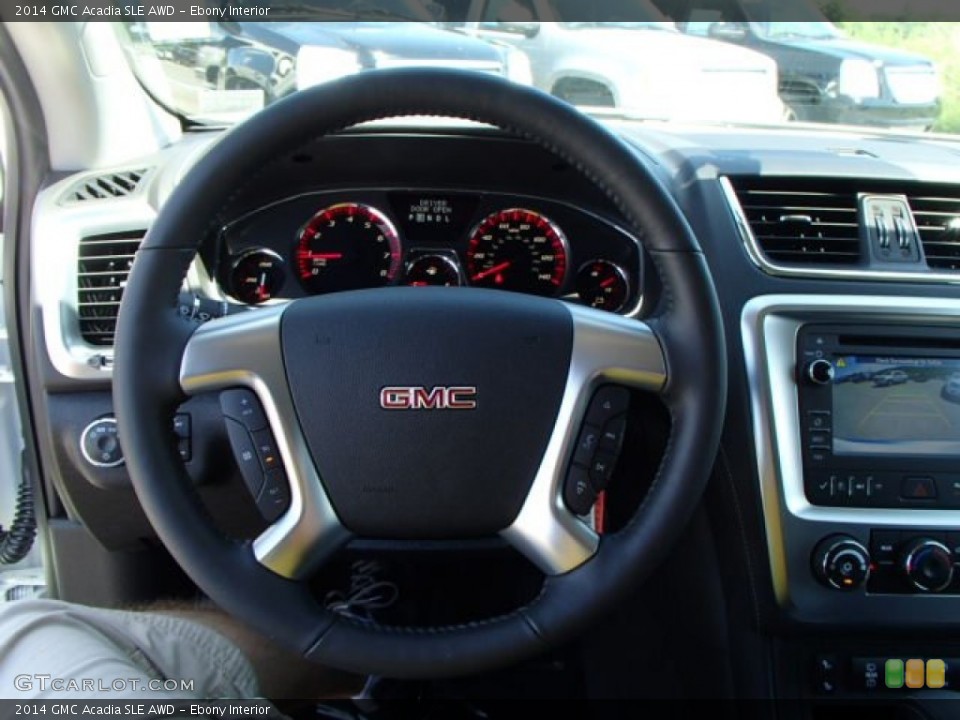 Ebony Interior Steering Wheel for the 2014 GMC Acadia SLE AWD #83934727