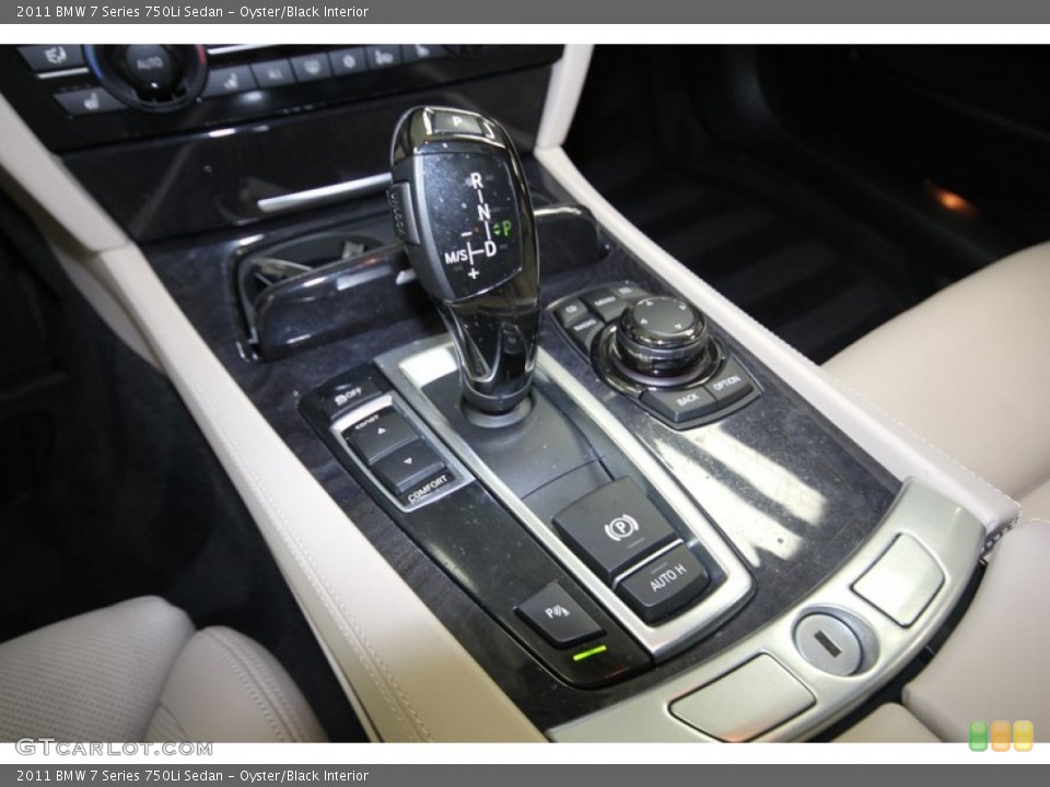 Oyster/Black Interior Transmission for the 2011 BMW 7 Series 750Li Sedan #83935885