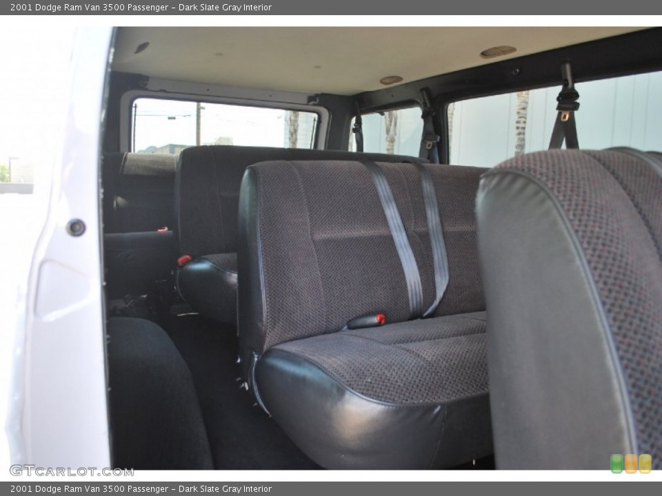 Dark Slate Gray Interior Rear Seat for the 2001 Dodge Ram Van 3500 Passenger #83938555