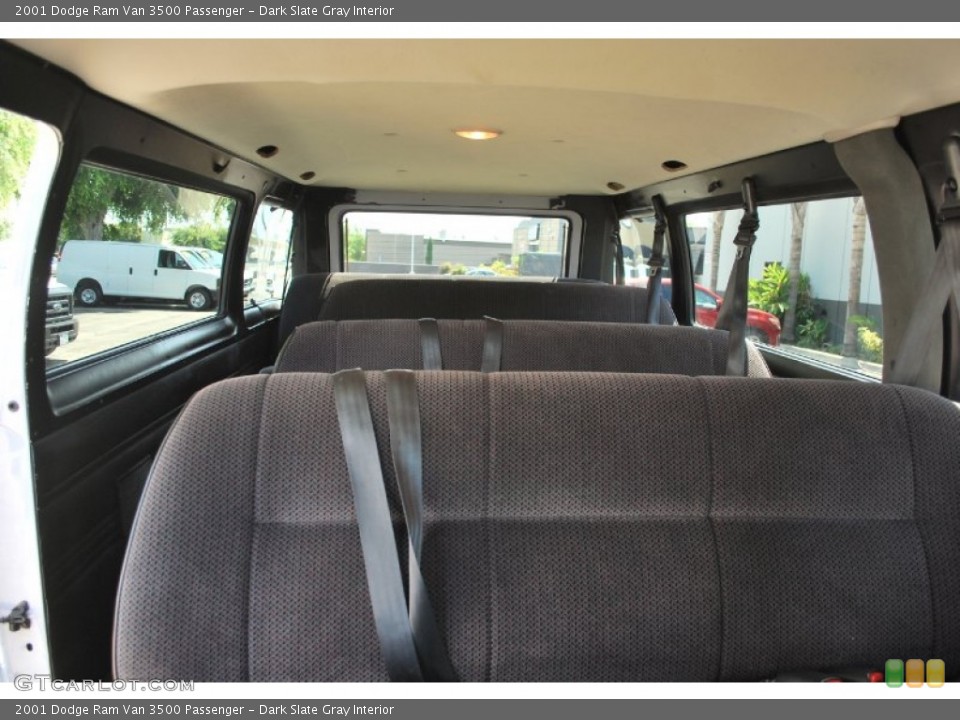 Dark Slate Gray Interior Rear Seat for the 2001 Dodge Ram Van 3500 Passenger #83938573