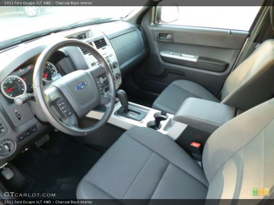 Charcoal Black Interior Prime Interior for the 2011 Ford Escape XLT 4WD #83940494