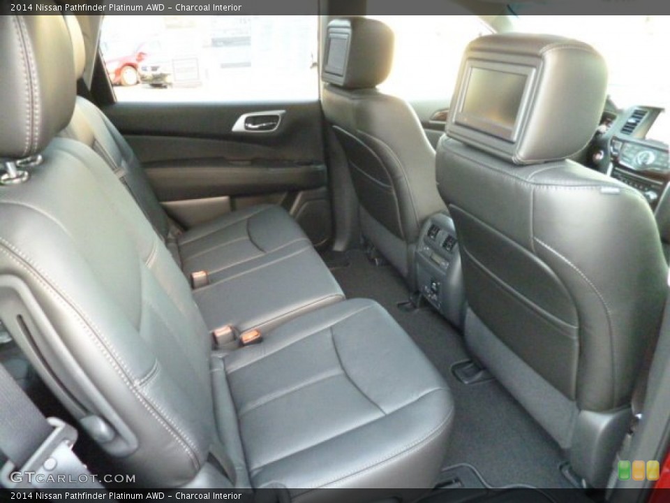 Charcoal Interior Rear Seat for the 2014 Nissan Pathfinder Platinum AWD #83942014