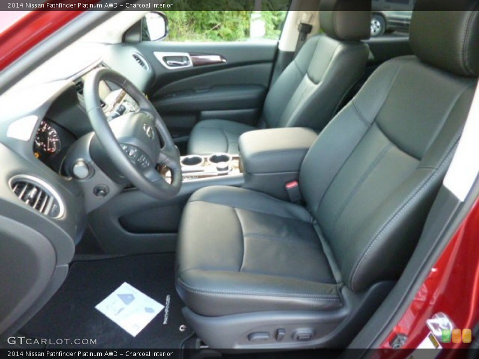 Charcoal Interior Front Seat for the 2014 Nissan Pathfinder Platinum AWD #83942092