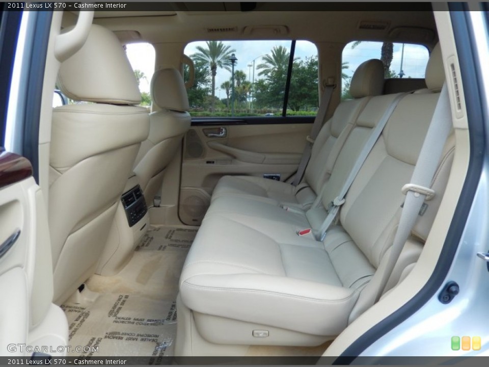 Cashmere Interior Rear Seat for the 2011 Lexus LX 570 #83942356