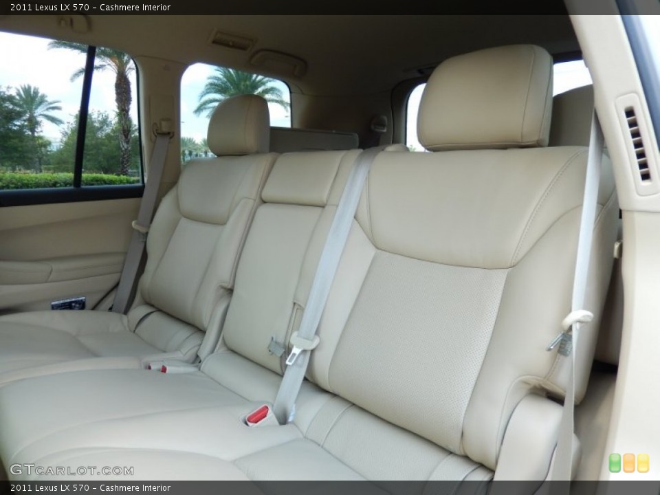 Cashmere Interior Rear Seat for the 2011 Lexus LX 570 #83942386