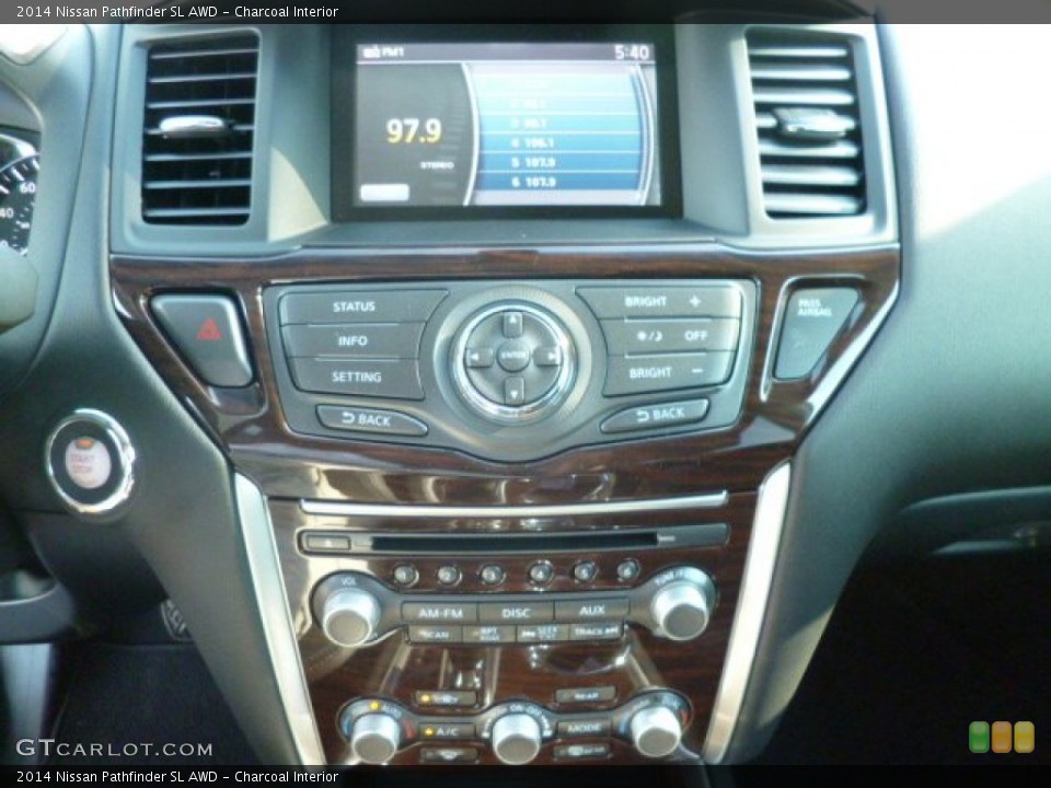 Charcoal Interior Controls for the 2014 Nissan Pathfinder SL AWD #83942608