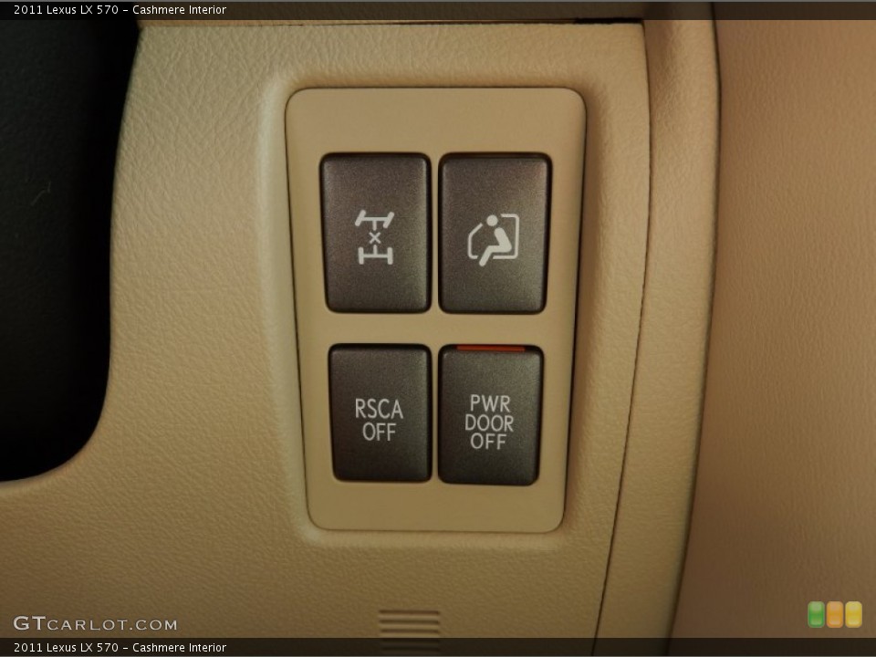 Cashmere Interior Controls for the 2011 Lexus LX 570 #83942710