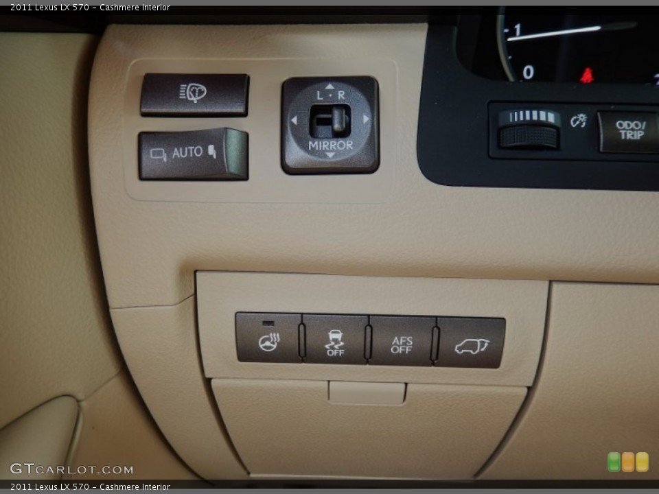 Cashmere Interior Controls for the 2011 Lexus LX 570 #83942734
