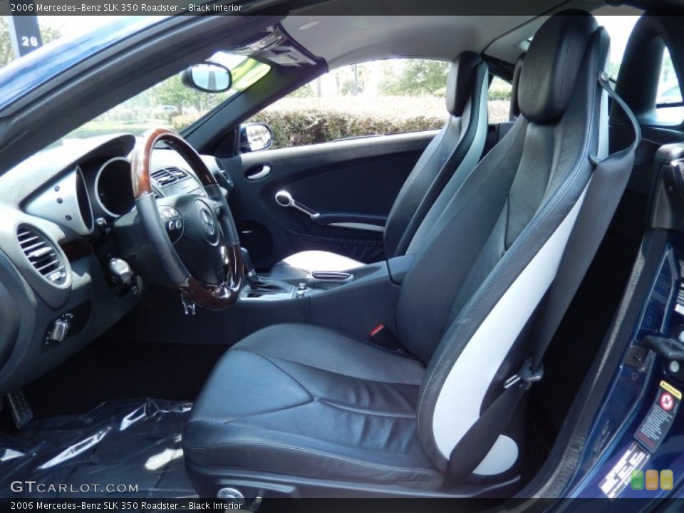 Black Interior Front Seat for the 2006 Mercedes-Benz SLK 350 Roadster #83946333