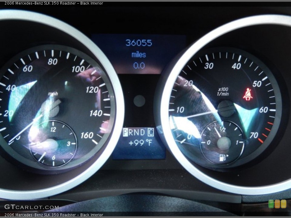 Black Interior Gauges for the 2006 Mercedes-Benz SLK 350 Roadster #83946400